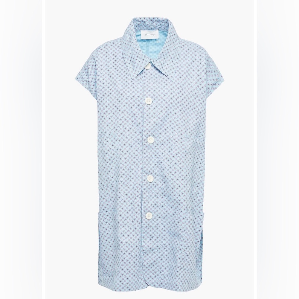 American Vintage oversized floral print twill vest